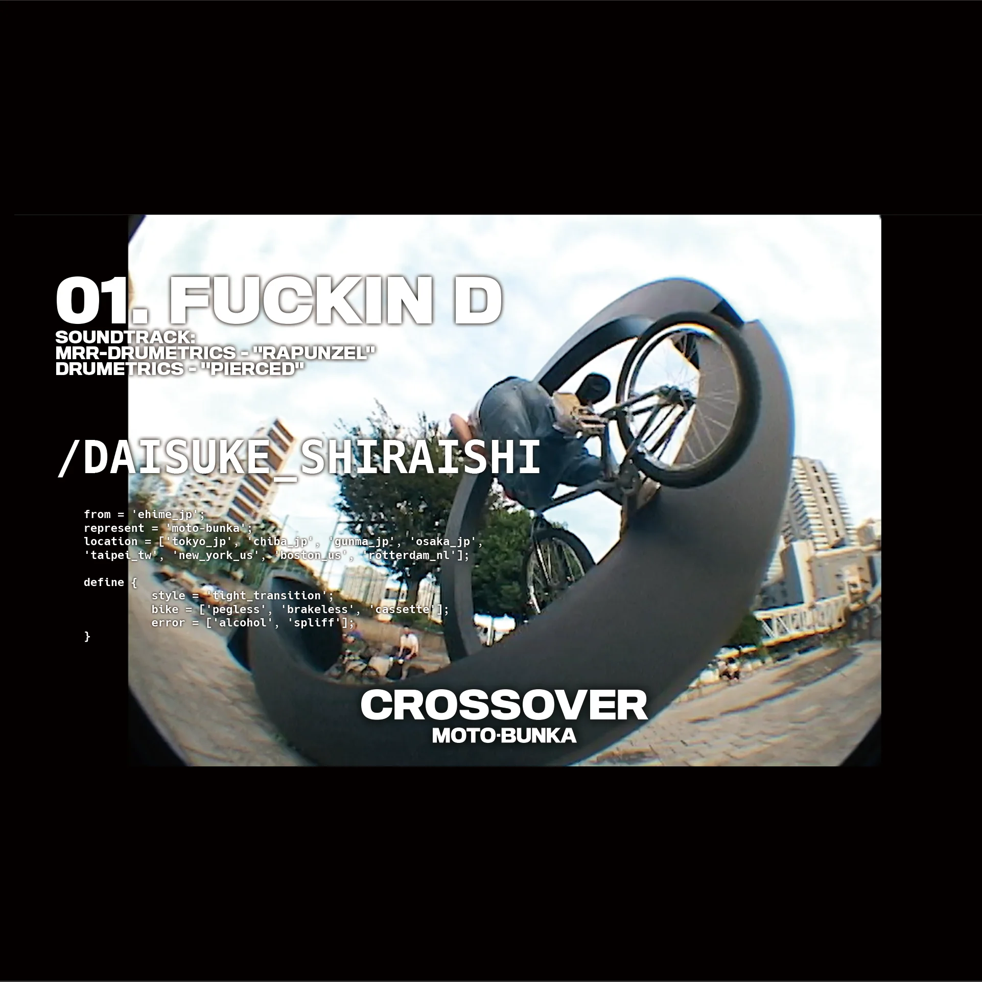 You are currently viewing “CROSSOVER” FUCKIN Dパート公開